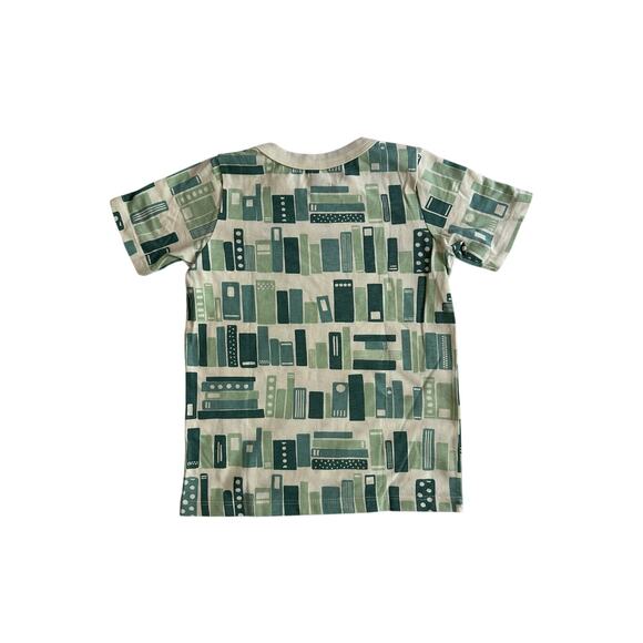 Winter Water Factory Library Books T Shirt Organic Cotton Unisex Sz 4T - Picture 2 of 3